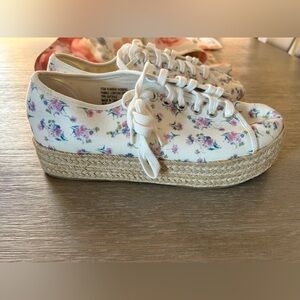 Torrid Floral Espadrille Platform Size 10